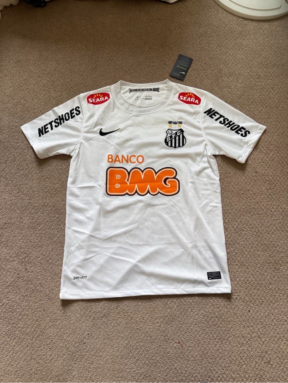 Retro Nike 2011 Santos FC Neymar Jr 11 Soccer Jersey